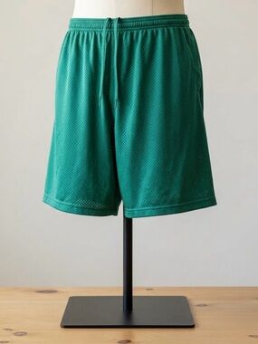 Brooks Men's Green Mesh Athletic Sports Shorts - Size M